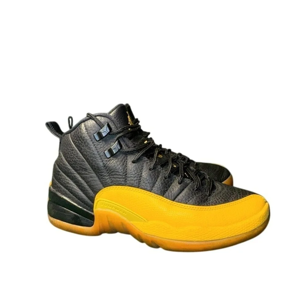 Air Jordan 12 Retro Mid University Gold Black 153265-070 GS Size 5.5Y